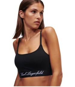 KARL LAGERFELD Damen Hotel Karl Bralette Schwarz L von KARL LAGERFELD