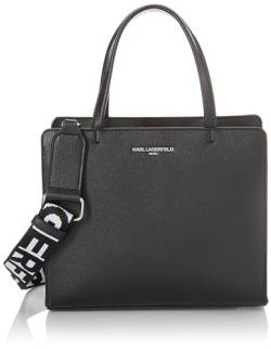 KARL LAGERFELD Damen Lh1dr8bj-bsv-1sz Umhängetasche, Schwarz/Silber von KARL LAGERFELD