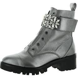 KARL LAGERFELD Damen Pippa Springerstiefel, Silber, 40 EU von KARL LAGERFELD