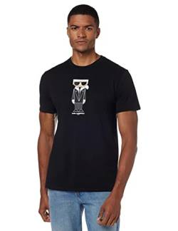 KARL LAGERFELD Herren Kocktail Karl T-Shirt, schwarz, X-Groß von KARL LAGERFELD