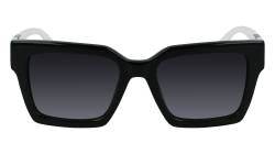 Karl Lagerfeld Damen KL6057S Sonnenbrille, Schwarz/Weiß, Einheitsgröße von KARL LAGERFELD
