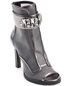 Karl Lagerfeld Paris Damen Blayze Mode-Stiefel, Silber, 36.5 EU von KARL LAGERFELD