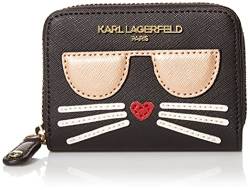 Karl Lagerfeld Paris Damen Maybelle Brieftasche, Schwarz/Gold von KARL LAGERFELD