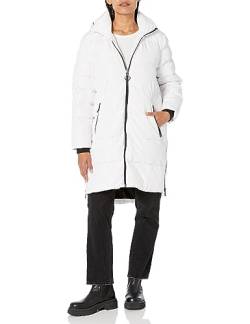 Karl Lagerfeld Paris Damen Strickjacke mit Kapuze, Weiss/opulenter Garten, M von KARL LAGERFELD