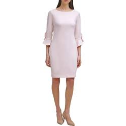 Karl Lagerfeld Paris Damen Tulip Sleeve Sheath Kleid, Petal pink, 38 von KARL LAGERFELD