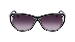 Karl Lagerfeld Women's KL6103S Sunglasses, Black/White, Einheitsgröße von KARL LAGERFELD
