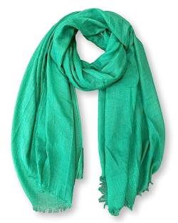 KARMA.DIEM Basic Schal für Damen in angesagten Trendfarben und weicher Premium Stoffqualität (Grasgrün) von KARMA.DIEM
