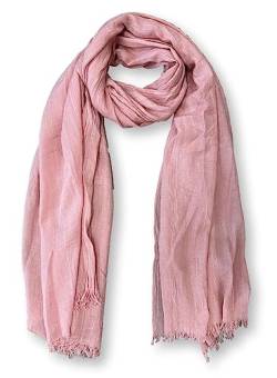 KARMA.DIEM Basic Schal für Damen in angesagten Trendfarben und weicher Premium Stoffqualität (Rosa) von KARMA.DIEM