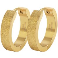 KARMA Klappcreolen Creolen Gold 1,8 cm Ohrringe Damen Ohrschmuck (Kreolen, 2-tlg., 1 Paar), Damenohrringe Ohrschmuck Ohrhänger von KARMA