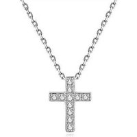 KARMA Silberkette Halskette Damen mit Kreuz Anhänger Silber 925, Damenkette Kette Schmuck Kristalle Geschenk von KARMA