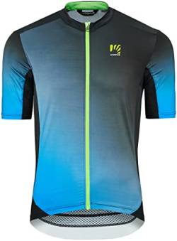 KARPOS Herren Jump Jersey T-Shirt, Print 2 Indigo B./Black/Green, Medium von KARPOS