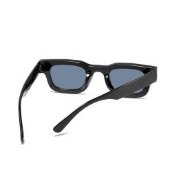 KASFDBMO Coole Futuristen-Sonnenbrille für den Außenbereich, übergroße Schattierungen, Trendsetter, Futuristen, Hipster, mehrfarbig, dicker Rahmen, Sonnenbrille für Damen, Schwarzer Rahmen, graue von KASFDBMO