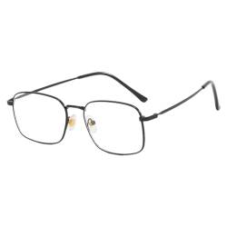 KASFDBMO Leichte Brille, blaues Licht, verhindert klare Linsen, reduziert Ermüdung der Augen, reduziert mit Metallrahmen, modische Brillen Rahmen, Schwarz von KASFDBMO