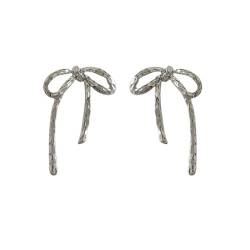 Schmetterlingsknoten Ohrstecker Anhänger Bowknot Form Tropfen Ohrringe Vintage Ohrringe Weihnachtsgeschenk für Frauen Mädchen Party, Siehe Abbildung von KASFDBMO
