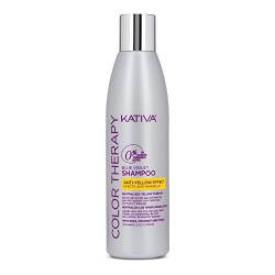 KATIVA COLOR Therapy Blue Violet Shampoo - Neutralisierendes Shampoo für kühle Blondtöne 250 ml von KATIVA