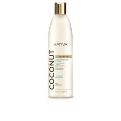 Kativa Coconut Shampoo 550 ml | Shampoo ohne Sulfate und Parabene | Wiederaufbau, Glanz und Feuchtigkeit | stark geschädigtes, empfindliches, trockenes Haar | Bio-Kokosöl von KATIVA