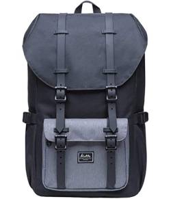 KAUKKO Laptop Outdoor Backpack, Traveling Rucksack Fits 15.6 Inch Laptop(5-5-Blackgrey) von KAUKKO