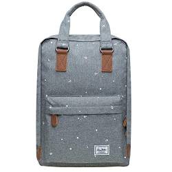 KAUKKO Rucksack Damen Herren Schön u.Stylish Handtasche mit Laptopfach für 12" Notebook für Ausflüge, Schule, Uni,16L von KAUKKO