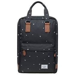 KAUKKO Rucksack Damen Herren Schön u.Stylish Handtasche mit Laptopfach für 12" Notebook für Ausflüge, Schule, Uni,16L von KAUKKO