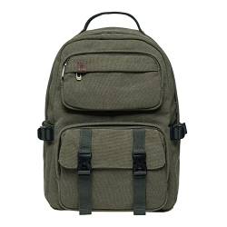 KAUKKO Rucksack Damen Herren mit Laptopfach, 28 * 15 * 43 cm, 18 L, 0.86 KG (Grün JNL-KS20-2-08) von KAUKKO