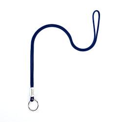KAUKKO Schlüsselband Lang Schlüsselanhänger (48cm), für Ausweise und Schlüssel - Robust und Praktischer - Lanyard für Herren, Damen & Kinder, Blau-KR02 von KAUKKO