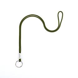 KAUKKO Schlüsselband Lang Schlüsselanhänger (48cm), für Ausweise und Schlüssel - Robust und Praktischer - Lanyard für Herren, Damen & Kinder, Grün-KR02 von KAUKKO