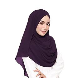 KAVINGKALY Hijab Kopftuch Damen Muslimisch Seidenweiche Chiffon Hijab Moderne Islamische Chiffon Kopftücher für Damen Hijab Türkische Premium Qualität Damen Tuch Schal von KAVINGKALY