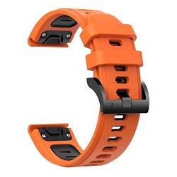 KAVJU 22 x 26 mm Schnellverschluss EasyFit Silikon-Uhrenarmband für Garmin Fenix 6 6X Pro 5 5X 945 Descent MK1 Wirstband Armband, 22mm Fenix 6 6 Pro, Achat von KAVJU