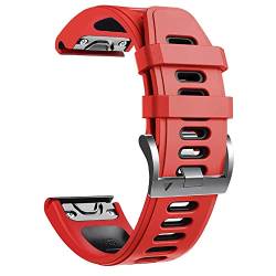 KAVJU 22 x 26 mm Schnellverschluss EasyFit Silikon-Uhrenarmband für Garmin Fenix 6 6X Pro 5 5X 945 Descent MK1 Wirstband Armband, For Approach S60 S62, Achat von KAVJU