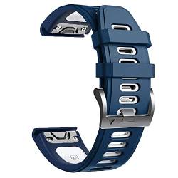 KAVJU 22 x 26 mm Schnellverschluss EasyFit Silikon-Uhrenarmband für Garmin Fenix 6 6X Pro 5 5X 945 Descent MK1 Wirstband Armband, For Vertix 2, Achat von KAVJU