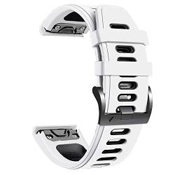 KAVJU 22 x 26 mm Schnellverschluss EasyFit Silikon-Uhrenarmband für Garmin Fenix 6 6X Pro 5 5X 945 Descent MK1 Wirstband Armband, For Vertix 2, Achat von KAVJU