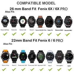 KAVJU Nylon-Armband für Garmin Fenix 7, 7X, 5, 5X, Plus, 6, 6X, Pro 3, 3HR, Epix, Schnellentriegelung, Smartwatch-Armband, Gürtel, 22 mm / 26 mm, For Instinct2, Achat von KAVJU