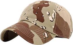 KBETHOS KB-Low BLK Classic Cotton Dad Hat Adjustable Plain Cap Polo Style Low Profile (Unstructured) (Classic) Black Adjustable, Desert Camo, One Size von KBETHOS