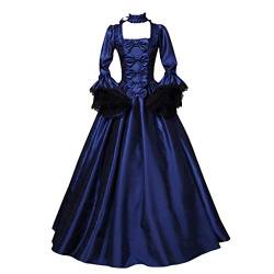 Mittelalter Kleidung Damen Renaissance Prinzessin Kleider Barock Rokoko Kleidung Lolita Kleidung Viktorianisches Königin Maxi Kleider Elegant Abendkleider Cocktailkleid Party A-Linie Kleid von KBOPLEMQ