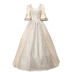 Mittelalter Kleidung Damen Renaissance Prinzessin Kleider Barock Rokoko Kleidung Lolita Kleidung Viktorianisches Königin Maxi Kleider Elegant Abendkleider Cocktailkleid Party A-Linie Kleid von KBOPLEMQ