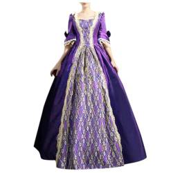 Mittelalter Kleidung Damen Renaissance Prinzessin Kleider Barock Rokoko Kleidung Lolita Kleidung Viktorianisches Königin Maxi Kleider Elegant Abendkleider Cocktailkleid Party A-Linie Kleid von KBOPLEMQ