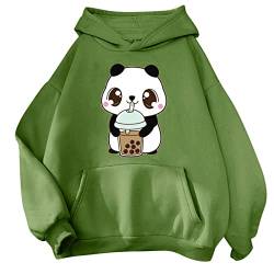 Pullover Teenager Mädchen Kawaii Hoodie Herbst Winter Kapuzenpullover Damen Sweatshirt Kapuze Sport Warme Oberteile Kapuzenpulli Kreativer Süßer Cartoon Bequeme Langarm Warm Outwear von KBOPLEMQ