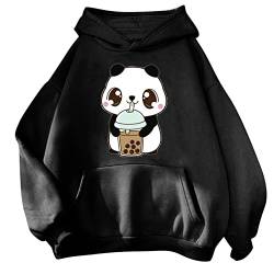 Pullover Teenager Mädchen Kawaii Hoodie Herbst Winter Kapuzenpullover Damen Sweatshirt Kapuze Sport Warme Oberteile Kapuzenpulli Kreativer Süßer Cartoon Bequeme Langarm Warm Outwear von KBOPLEMQ