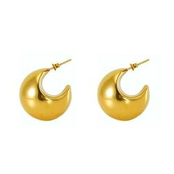 KBRPEY Hoop Ohrringe für Damen, Leichtgewicht Wassertropfen Hollow Open Hoops, Hypoallergene 18K Gold plattiert Ohrringe Modeschmuck für Frauen Mädchen (Gold) von KBRPEY