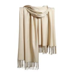 KBRPEY Schal Pashmina Stola für Damen Kuschelige Warme Winter Schals Langer Damen Schal Fransen für Frauen Abendkleider Hochzeit Festlich von KBRPEY