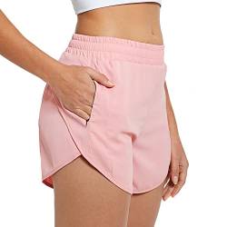 KBRPEY Shorts Damen Sportshorts Kurze Sporthose Jogginghose Fitness Laufshorts Beiläufige Elastisch Schnelltrocknende Sommer Sport Shorts für Workout Yoga mit Reißverschluss und Tasche von KBRPEY