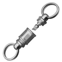 KCFEV Titan Quick Release Swivel Schlüsselanhänger, Pull Off Abnehmbare Schlüsselanhänger Heavy Duty Auto Schlüsselhalter mit 2 Schlüsselringen von KCFEV