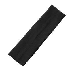 1PC Band Yoga Kopfbedeckungen for Frauen Haar Zubehör Einfarbig Sport Stirnbänder Yoga Haarbänder Elastisch (Color : Black) von KCHYCV