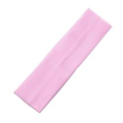 1PC Band Yoga Kopfbedeckungen for Frauen Haar Zubehör Einfarbig Sport Stirnbänder Yoga Haarbänder Elastisch (Color : Pink) von KCHYCV