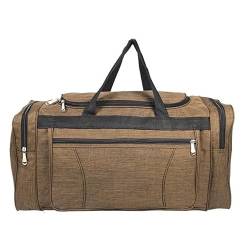 Oxford wasserdichte Herren-Reisetasche, Handgepäck, große Reisetasche, Business-Wochenendtasche mit großer Kapazität, Turnbeutel (Color : Brown-S) von KCHYCV