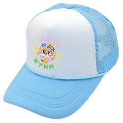 KEAAN Anita Max Wynn Cap, Niedliche Trucker-Hat Mütze, Trendige, lustige Baseballkappen, Verstellbare Sommer-Netzhüte für Damen und Herren (DE/NL/SE/PL, Alphanumerisch, Einheitsgröße, Hellblau-2) von KEAAN