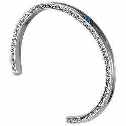 KEDDJI S925 Silber Armband Offenes Armband Retro Thai Silber Set Türkis Armband, silbrig von KEDDJI