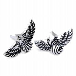 S925 Sterling Silber Edel Stil Schlag Adler Ohrringe Exquisite und Zarte Ohrringe, KEDDJI, Silber von KEDDJI