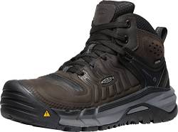 KEEN Utility Herren Kansas City+ Halbhohe weiche Zehenpartie, flexibel, wasserdicht, sportlich Arbeitsstiefel, Kaffeebohne, Schwarz, 49 EU von KEEN Utility