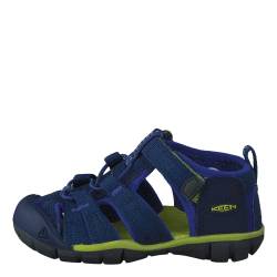 KEEN, Unisex Kinder Seacamp 2 CNX Sandalen , Blue Depths Chartreuse , 37 EU von KEEN